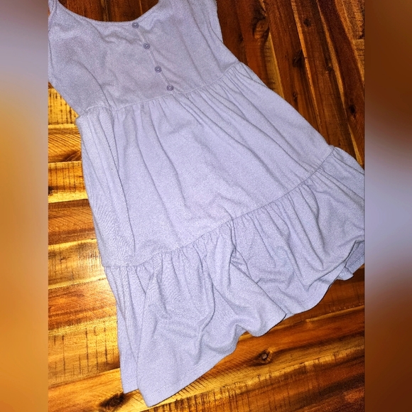 ** 2/$15 ** Wild Fable Lavender Spaghetti Strap Cotton Tiered Slip Dress - Picture 3 of 5